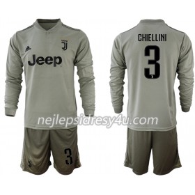 Fotbalový Dres Juventus CHIELLINI 3 Dětské Venkovní 2018/19 Dlouhý Rukáv